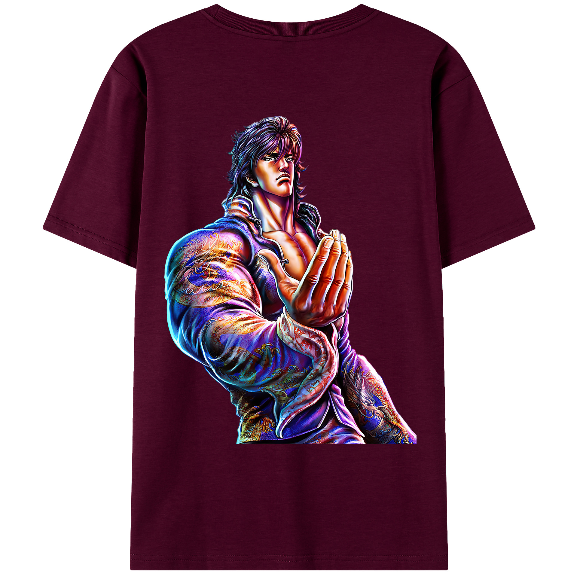 （画像用） 北斗の拳 Fist of the North Star レディース半袖Tシャツ(バックプリント)